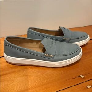 Patina by Portland Leather Casual Light Blue Loafer | Size 8.5